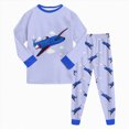 thumbnail image 2 of HFHAPW Little Boy Girl Pajama Set Sleepwear Long Sleeve Pjs 2 Piece Jammies Fall Winter, 2 of 7