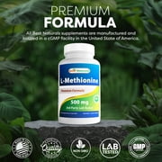 Best Naturals L-Methionine 500 mg 120 Vegetarian Capsules | Liver Health Support