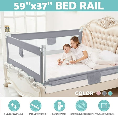 59 X37 Toddler Bed Rail Baby Bed Rail Guard Extra Long Foldable