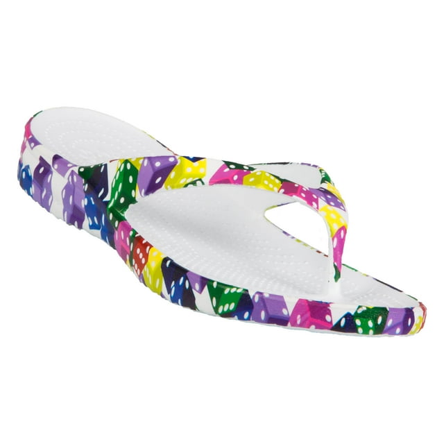 Men's Dawgs Flip Flops Dice Size 9