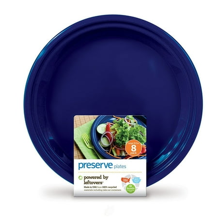 

(2 Pack) Preserve On The Go Plate Midnight Blue Large 8 Pc