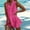 Pink, variant on Morttic Women's Casual Solid Color Ruffled Sleeveless Summer Mini Dress, Perfect for Weekend Retreats & Daily Wear White,S