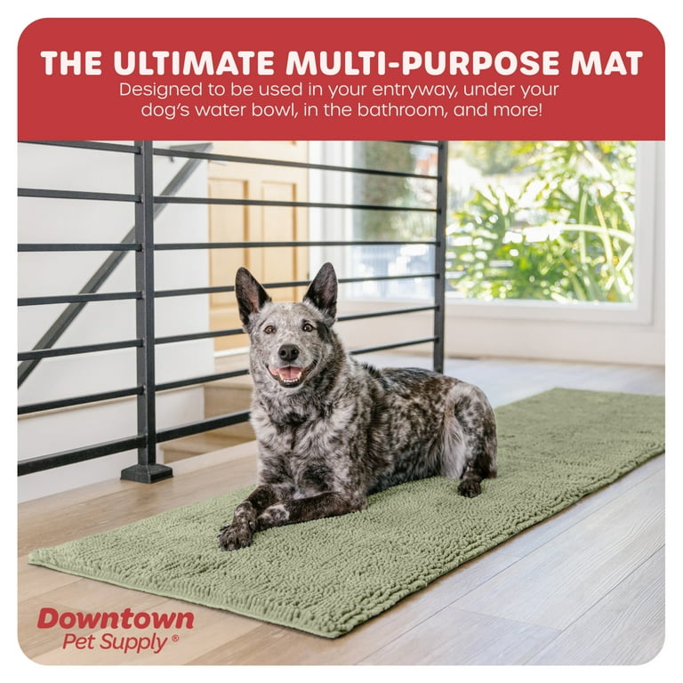 My Doggy Place Dog Mat for Muddy Paws, Washable Dog Door Mat, Oatmeal, L 
