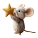 thumbnail image 2 of Ratones hechos a mano con adornos de muñecos de ratón estrella, miniatura navideña creativa para interiores Estilo B, 2 of 8