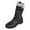 Black, variant on Womens Boots New Winter Flat Bottom Large Mouth Middle Boots
