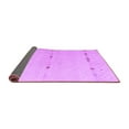 thumbnail image 2 of Ahgly Company Indoor Square Solid Purple Modern Area Rugs, 4' Square, 2 of 4