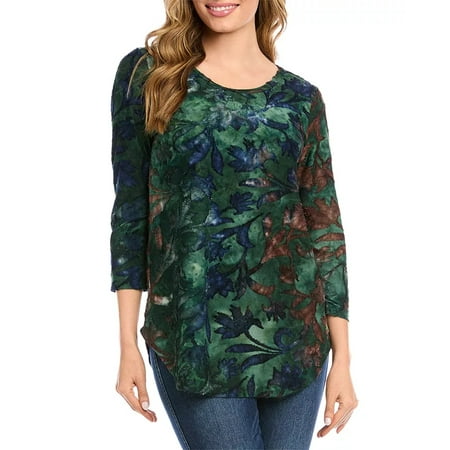 Karen Kane Tie Dye Burnout Top