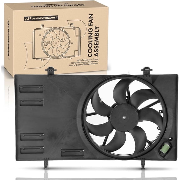 A-Premium Engine Radiator Cooling Fan Assembly Compatible with Ford EcoSport 2018 2019 2020, L4 2.0L, Replace# GN1Z8C607B