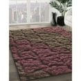 thumbnail image 2 of Ahgly Company Indoor Square Patterned Dark Gold Brown Area Rugs, 5' Square, 2 of 6