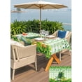 thumbnail image 4 of Outdoor Tablecloth with Umbrella Hole and Zipper, St. Patrick's Day Rectangle Table Cloth 54x80 Inch Waterproof Tablecloth, Green Boots Daisy Clovers Buffalo Plaid Picnic Table Cover for Patio, 4 of 7