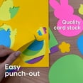 thumbnail image 4 of FreshCut Crafts Punch Out Paper Cutouts, Easter Shapes, Bunnies, Chicks & Eggs, 130 Pieces, 4 of 5