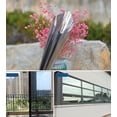 thumbnail image 4 of Película protectora solar para ventanas con efecto espejo que bloquea el sol y el calor, para el hogar y la oficina, vinilo plateado en rollo, 4 of 5