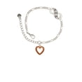 thumbnail image 2 of Delight Jewelry Rose Goldtone Open Heart Silver-tone Paw Infinity Link Chain Bracelet, 6"+2" Extender, 2 of 3