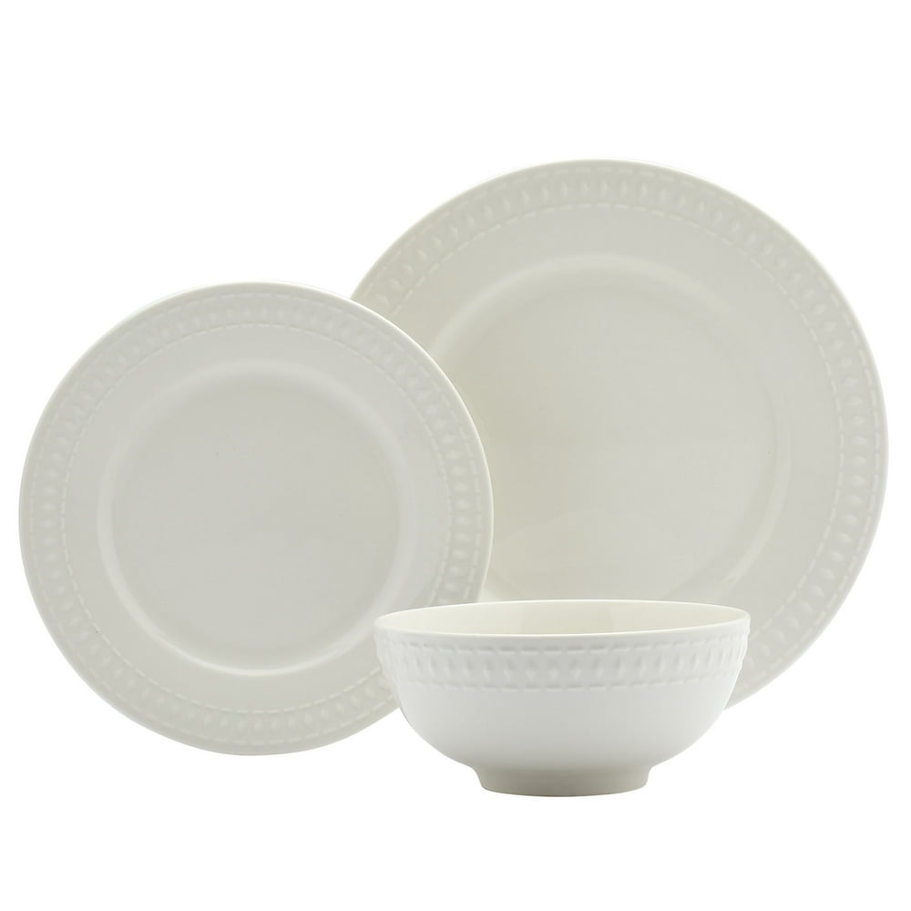 Tabletops 12 Piece Dinnerware Set Bloom (Dinner Plate, Salad Plate