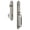 Satin Nickel, variant on Grandeur 841837 Arc Solid Brass Rose Keyed Entry Single Cylinder Full Plate "C" Grip
