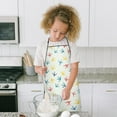 thumbnail image 4 of LightColorful BirdsFootprints Pattern Kids Aprons for Girls and Boys,Adjustable Neck Strap Toddler Aprons for Kids Cooking Baking, 4 of 6