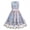 Blue, variant on IBTOM CASTLE Flower Girl Dress Lace Embroidery Birthday Party Wedding Dresses Kids Formal Bridesmaid Tulle Dresses Princess Pageant Floral Gown 7-8 Years Green