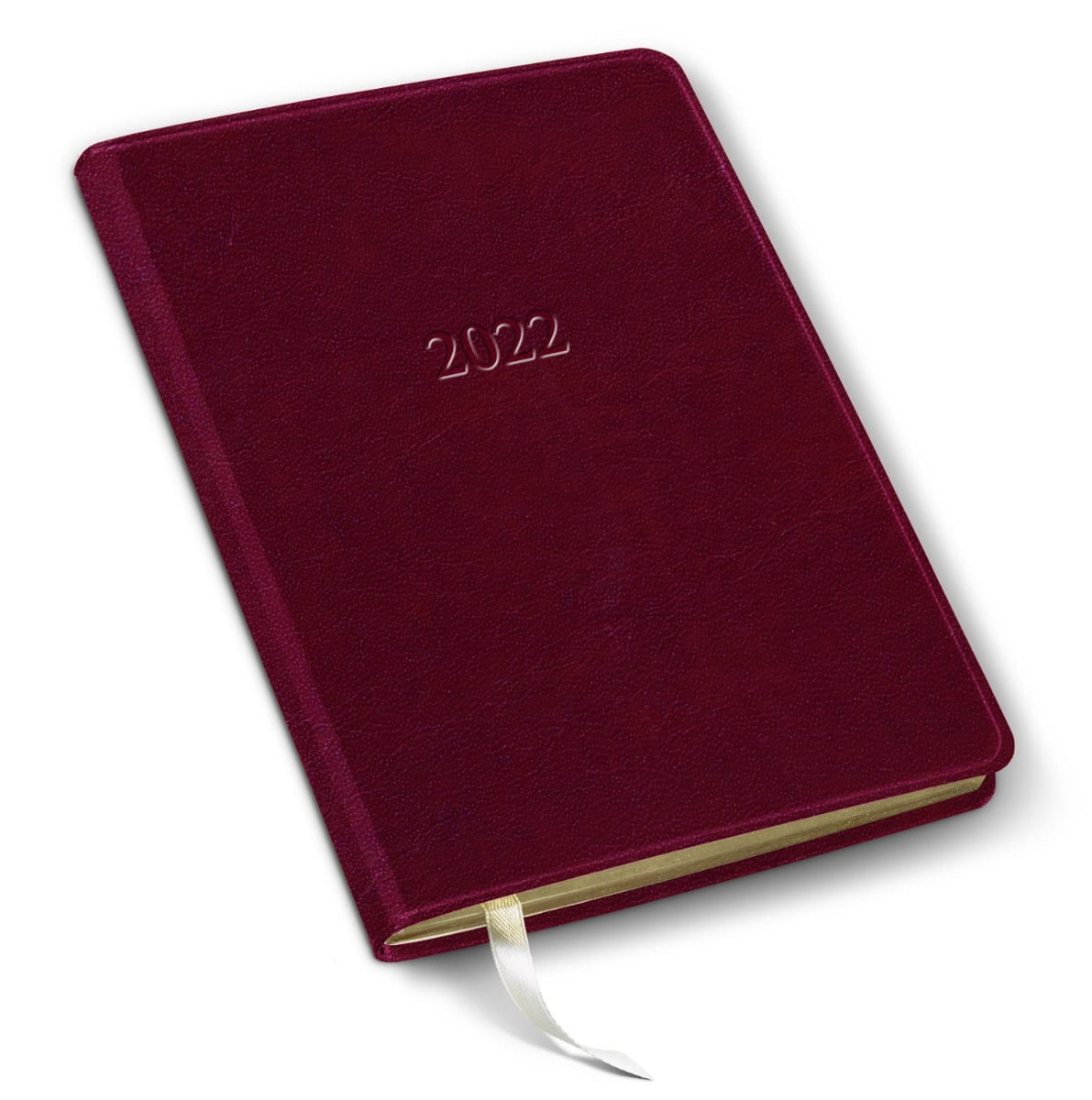 2022 Leather Desk Weekly Planner By Gallery Leather 8 X5 5 Acadia Burgundy Walmart Com