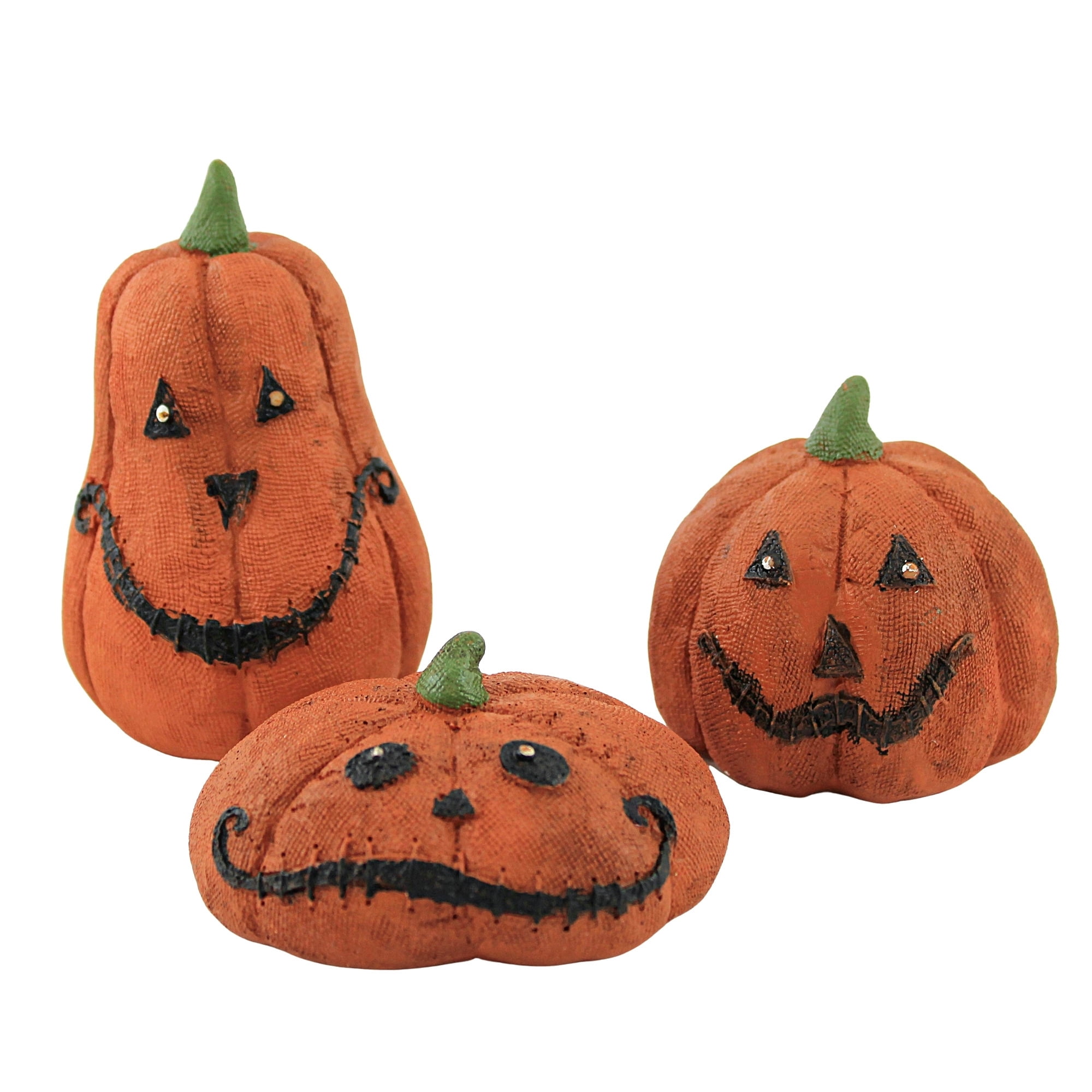 Halloween seasonal ceramic plates cat spider pumpkin bat Transpac Imports 