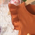 thumbnail image 6 of Edvintorg Girls Dresses Summer 2025 Floral Printed Round Neck Fly Sleeve Knitted Dress Knee Length Children Wedding Dress for Girls 2-9Years, 6 of 7