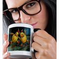 thumbnail image 2 of 3dRose, Vintage Halloween Scarecrows Running, 11oz Two-Tone Black Mug, 2 of 7