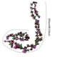 thumbnail image 5 of Guirnalda de flores artificiales de 2,5 m, realista, resistente a los rayos UV, de ratán, para bodas, fiestas, decoración colgante de simulación., 5 of 7