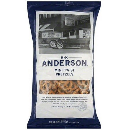 H K Anderson Mini Pretzels, 15 oz (Pack of 15)