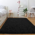 thumbnail image 2 of Noahas Soft Fluffy Area Rug for Living Room Bedroom Shaggy Accent Carpets for Kids Girls Rooms Black,4x6ft, 2 of 7