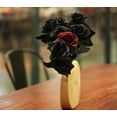 thumbnail image 6 of 10 pack Black Artificial Silk Roses Flowers Fake Silk Rose Bouquets for Wedding Party Floral Arrangement Home Decorations, 6 of 6