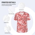 thumbnail image 3 of Hirioo Plus Cross for Men's Baseball T-shirt Shirts Short Sleeve Casual Summer Button Stretch T Shirts,Size S-4XL-X-Large, 3 of 7