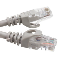 CableWholesale 10X8-22107 7 foot,, Cat6 Slim Finger Boot Ethernet Patch Cable - Gray