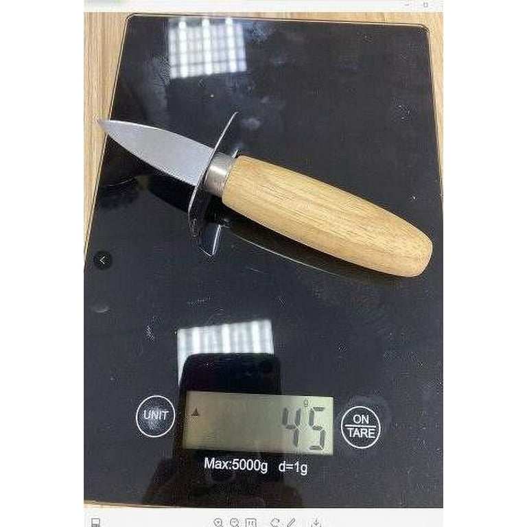 Wood Handle Oyster Knives Opener Stainless Steel Scallop Shell