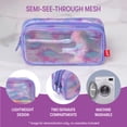 thumbnail image 4 of ZIPIT MeshUp Pencil Case for Girls, Double Compartment Mesh Pencil Pouch for School, Aesthetic Stationery Organizer for Kids, Teens and Adults, 4 of 8