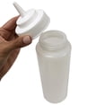thumbnail image 4 of 2 Large Wide Mouth Squeeze Bottle Clear Condiment Dispenser Dressing Sauce 32 Oz, 4 of 5