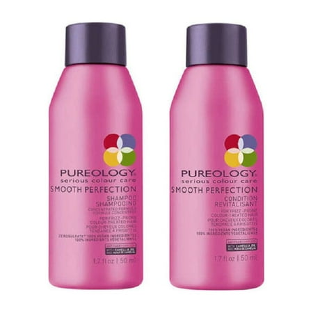 Pureology Smooth Perfection Shampoo & Conditioner 1.7 oz Travel Size DUO