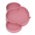 thumbnail image 3 of Baby Suction Plate With 3 Dividers, Silicone Animal Shape, Easy To Clean, High Temperature, 3 of 8