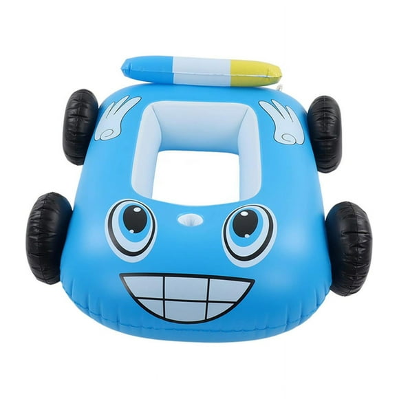 Flotador Inflable para Alberca The Baby Shop diseño de carro y con lanzador Azul -