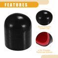 thumbnail image 5 of Unique Bargains 1 Set 55mm 2.17" ID Universal Silicone Hose Cap Intake Vacuum Hose End Plug for Car Silicone Black Red, 5 of 6