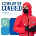 thumbnail image 4 of Traje desechable Medtecs Hazmat AAMI nivel 4 con capucha, 4 of 6