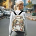 thumbnail image 7 of Casual Snowman with Parrot Backpack for School,College and Travel, Water Resistant Bookbag,, 7 of 7