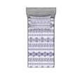 thumbnail image 2 of Tribal Bedding Set with Sheet & Covers, Mexican Pattern with Geometric Forms Vintage Boho Artwork Design Print, Printed Bedroom Decor 2 Shams, 4 Sizes, Mauve White, by Ambesonne, 2 of 3
