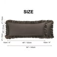 thumbnail image 7 of PiccoCasa 1Pc 100% Cotton Body Ruffled Pillowcases Soft with Envelope Beaver 20"x48", 7 of 7