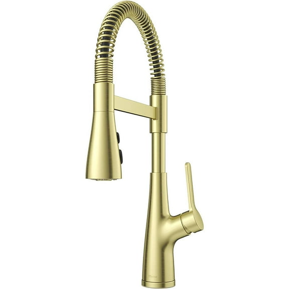 Open Box Pfister Lg529-Nec Neera 1.8 GPM Single Hole Pre-Rinse Pull Down Kitchen Faucet - Gold