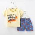 thumbnail image 4 of Birdeem Ensembles de Blouses et Chemises à Manches Courtes Col Rond Bébé Été Mignon Imprimé Ensemble de Shorts à Manches Courtes Col Rond, 4 of 12