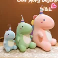 thumbnail image 2 of 1pc New Creative Candy Color Dinosaur Plush Doll Sleeping Pillow For Children Gong Bohan unisex, 2 of 2