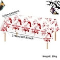 thumbnail image 3 of SLYNSHome Halloween Tablecloth Disposable Red Handprint Plastic Table Cover for Halloweens Party Decorations Supplies, 3 of 7