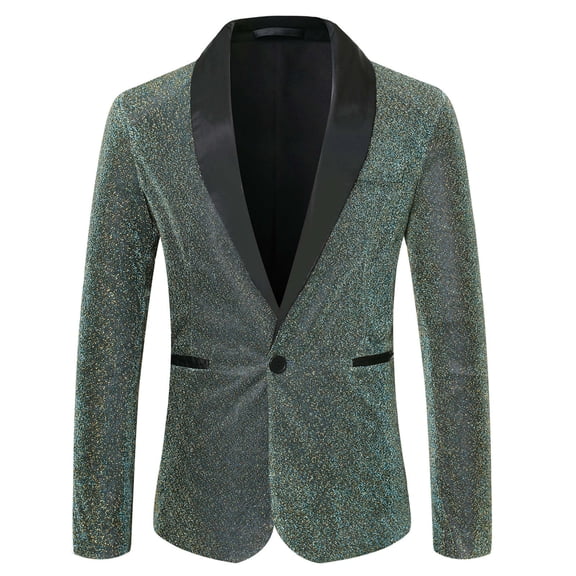 Vedolay Mens Blazers Casual Office Men Business Solid Blazer Coats 2023 Mint Green,XL