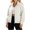 Beige, variant on Women's Lightweight Zip Up Hooded Jacket Stand Collar Long Sleeve Elastic Cuff Jacket Loose Fit Casual Travel Coat with Zip Pockets Yellow