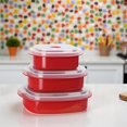thumbnail image 4 of Reston Lloyd Calypso Basics 3-Piece Microwave Steamer Set, Turquoise, 4 of 7