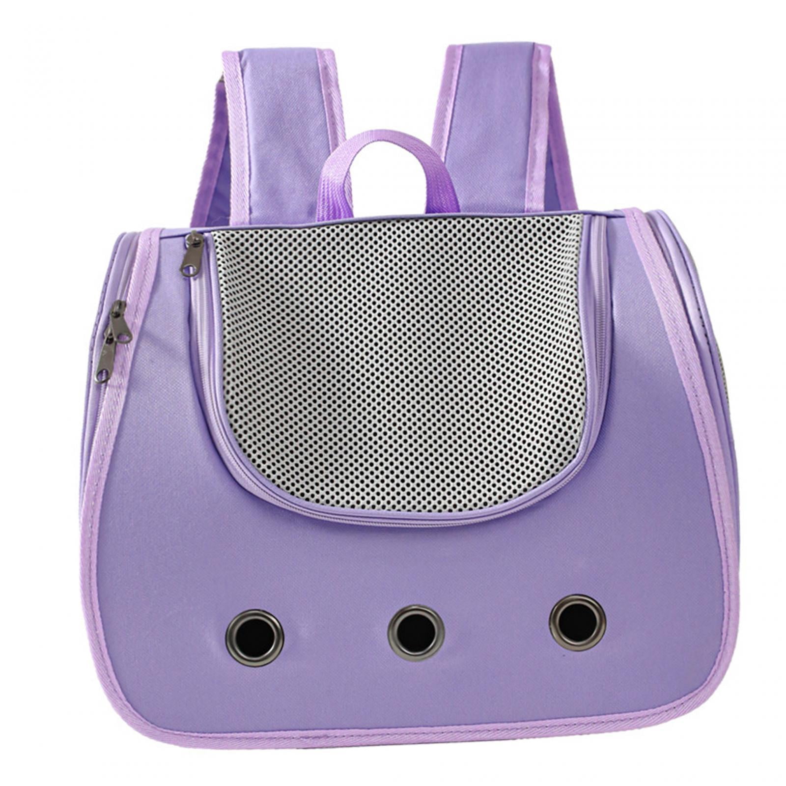 TOOYFUL Cat Backpack Carrier Cat Dog Backpack Bag Animal Carrier Backpacks, Pet Travel Backpack Dog Cat Carrier for Travel, Hiking Violet